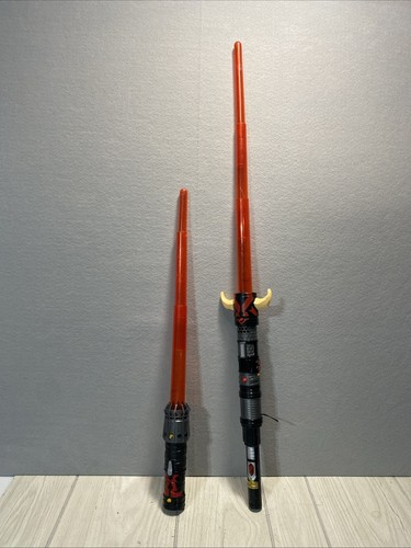 Star Wars LS Forge Darth Maul Electronic Lightsaber 64" Long Sounds/Lights Work
