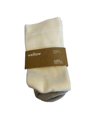 Wellow Compression Socks XLarge Wide Calf Bamboo