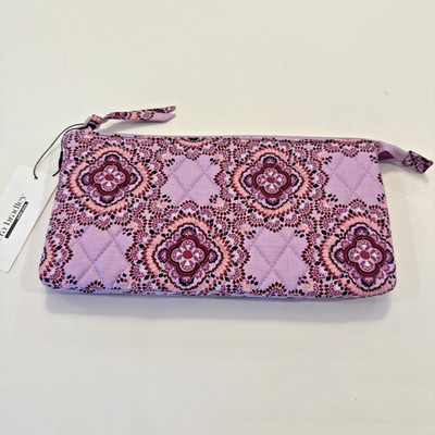 NWT Vera Bradley Essential Trio Clutch Lavender Medallion Case Purse Cosmetic