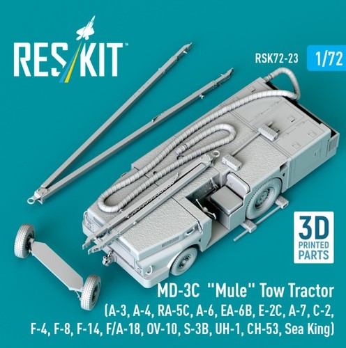 Reskit RSK72-0023 1/72 MD-3С Mule Tow Tractor A-3, A-4, RA-5C, A-6, EA-6B, E-2C - Picture 2 of 3