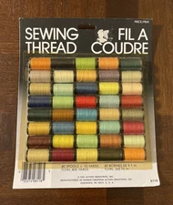 Vintage Fil A Coudre 40 Spool (10 yd) Sewing Thread Multicolors New In Package