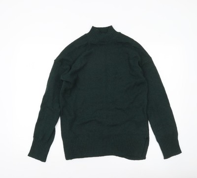 Nobody's Child Strickpullover Damen grün XS mit Stehkragen