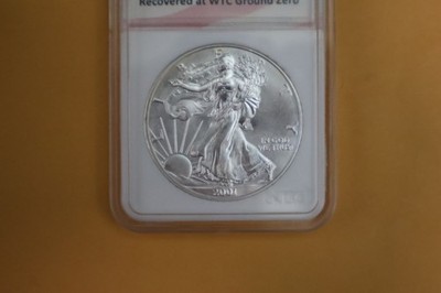 2001 Silver Eagle Dollar 1oz with 160 mg .999silver recovered at