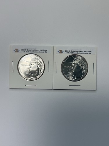 2026 P & D ENDURING STATUE OF LIBERTY HALF DOLLARS *IN STOCK* COIN HOLDER BU