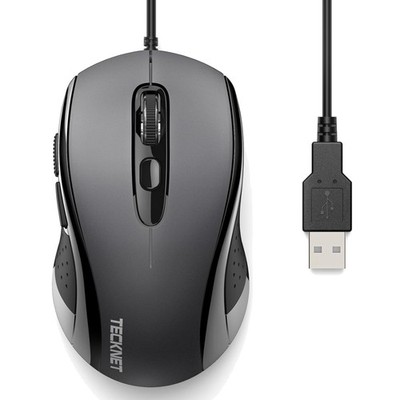 Maus mit Kabel, 6400DPI Optical Business Mouse Ergonomische Kabelgebundene Ma...