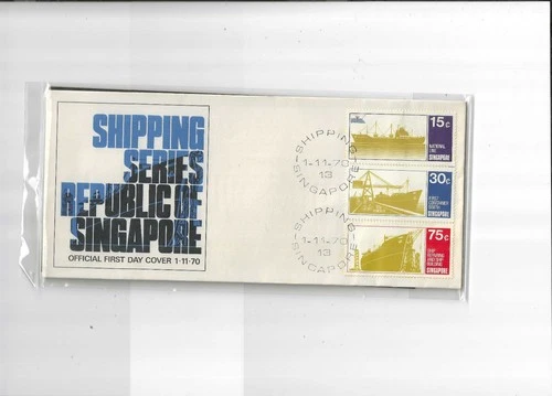 Singapore Year 1971 Shipping Series FDC