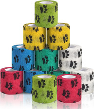 Vet Wrap for Dogs,Bandage Wrap,12Pcs 2 Inches X 5 Yards Pet Prewrap Cohesive Ban