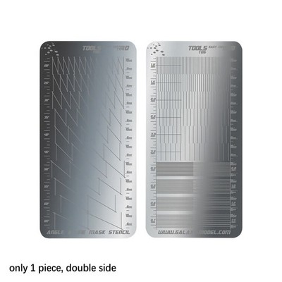 T06A04 Stainless Steel Masking Sheet Easy Cutting Type Board Hobby Tools H