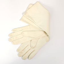 Vintage 15  Long KID LEATHER GLOVES Formal Event Wedding Made in France Size 7.5