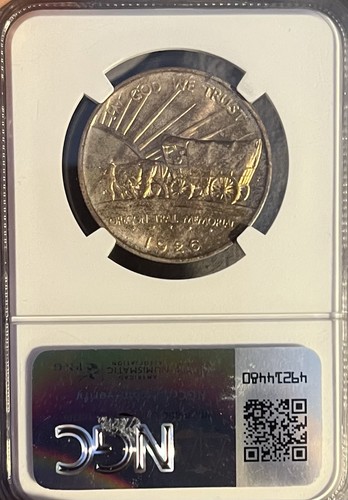 1926-S NGC MS66 Oregon Commemorative Silver Half Dollar - Picture 7 of 7