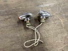 Rare Vintage Electroline Jeweled Marker Lights Chrome Fender Signal Lamp Rare Vintage Electroline Jeweled Marker Lights Chrome Fender Signal Lamp