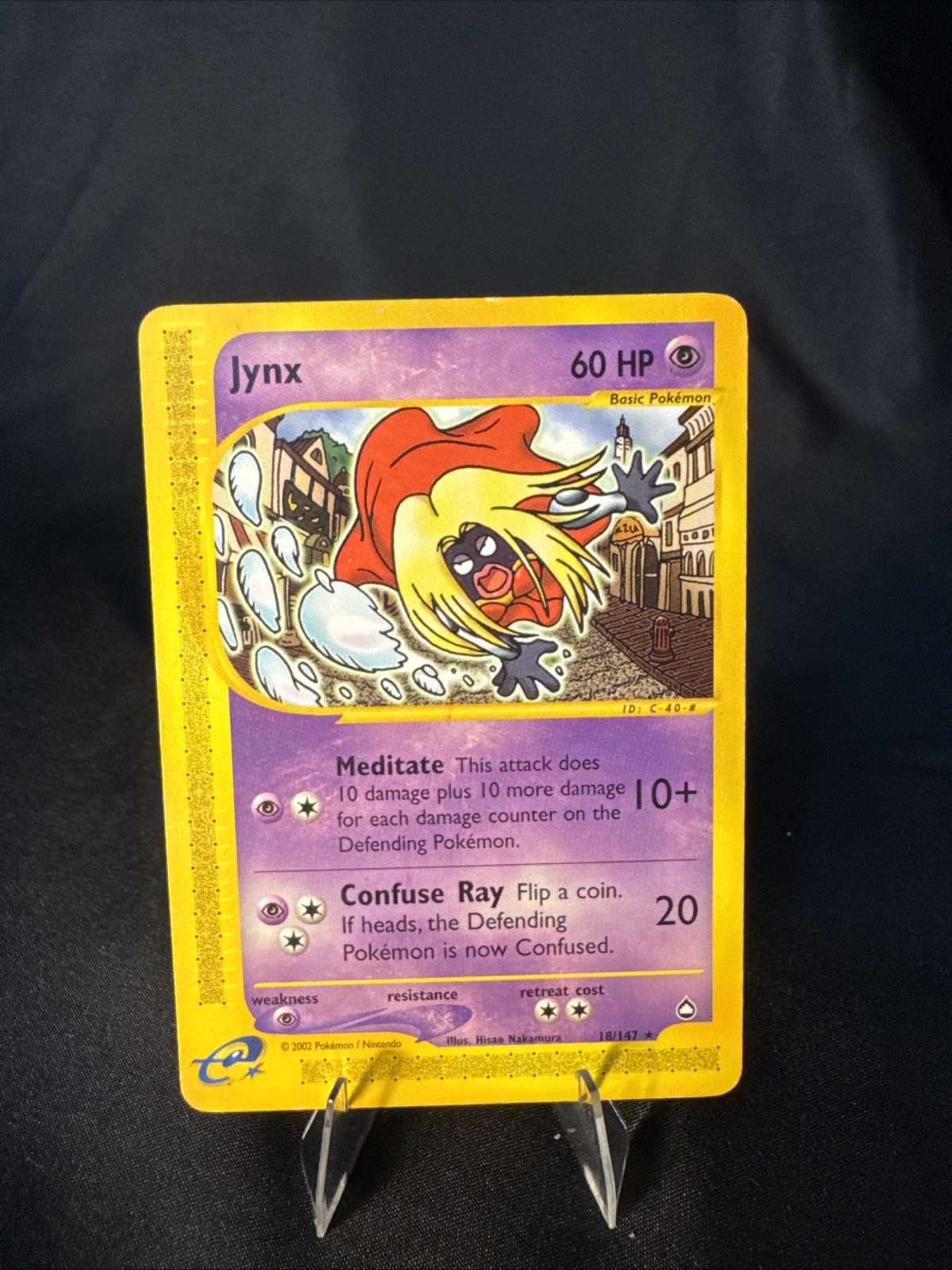 Pokemon TCG Regular Rare Card : Jynx  18/147 Aquapolis Set