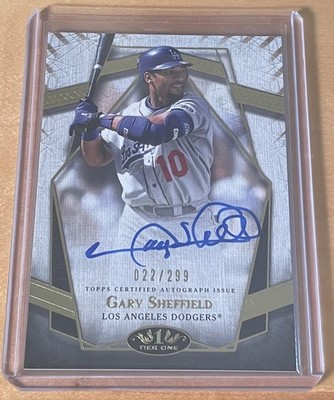 Topps 2022 Tier One Gary Sheffield Prime Performers Auto /299 LA Dodgers