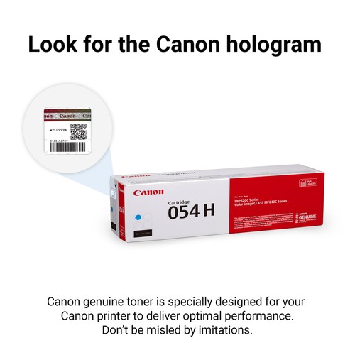 Canon Genuine 054 Cyan Toner Cartridge High Capacity Compatible with LBP622Cd... - 第 5/6 張圖片