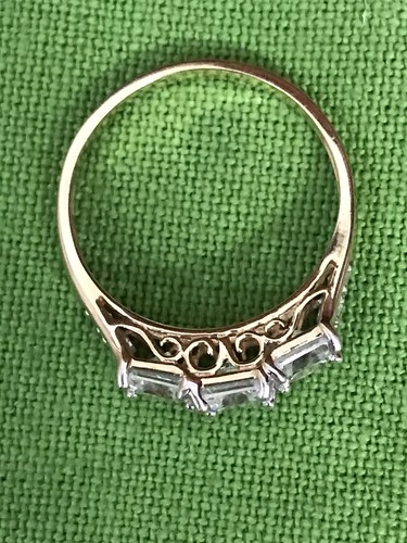 Gorgeous 14k Gold Engagement Ring Size 8.75 - Picture 9 of 12