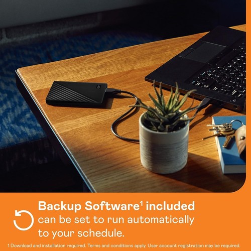 WD 6TB My Passport Portable External Storage Festplatte Schwarz PC XBOX PS4/5 - Bild 4 von 7