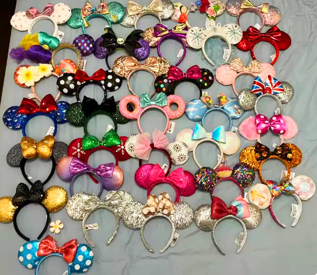 NWT Disney 100 Minnie Parks Ears Disney 100th 100 Years Anniversary Platinum Celebration  main image 3