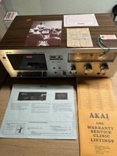 Vintage Akai Gxc-725d Cassette Tape Deck 3 Head Dolby System . New Open Box