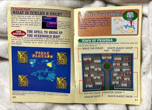 Final Fantasy 1 Manual Explorers Handbook - NES Nintendo 1990 - Picture 3 of 3