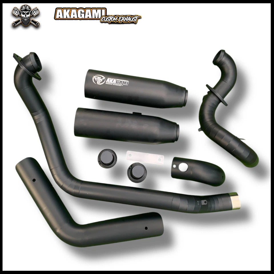 Stainless Steel Exhaust 2 Into 2 Fit For Harley Davidson V-ROD MUSCLE 2009-2017 - Изображение 2 из 4