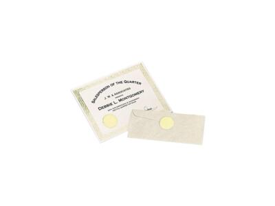 Avery 05868 Inkjet Print or Write Notarial Seals, 2'' Diameter, Gold, 44/Pack