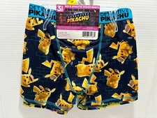 Pokemon Detective Pikachu Boys Boxer Briefs 3-Pair Underwear Athletic Size 8