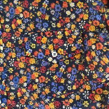 Vintage Hippie Disco Flower Power Button Up Shirt Men  s Large