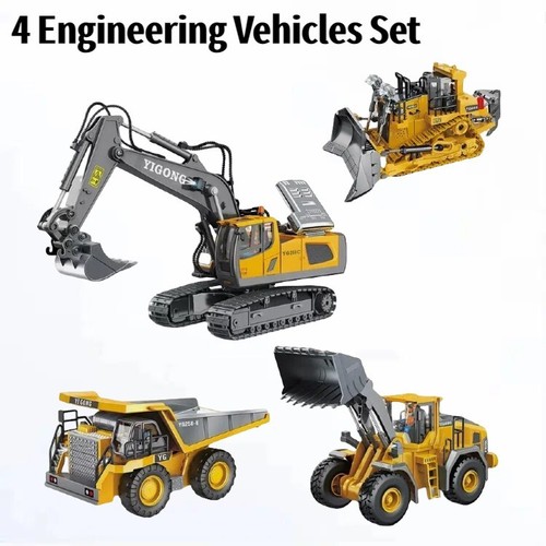 1:24 RC Alloy Excavator Remote Control Electric Car Toys Dump Truck Bulldozer - Picture 97 of 176