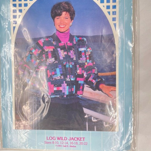 1991 Back Porch Press Log Wild Jacket Quilting Patchwork Pattern Neu - Bild 4 von 4