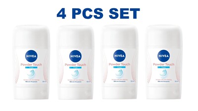 4 pcs set Nivea Powder Touch Fresh 72h Antiperspirant stick for women, 50 ml
