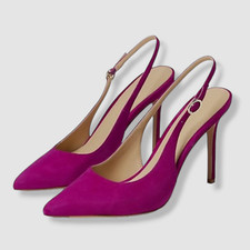  395 Veronica Beard Women's Purple Lisa Slingback Pump Heel Shoes Size 6