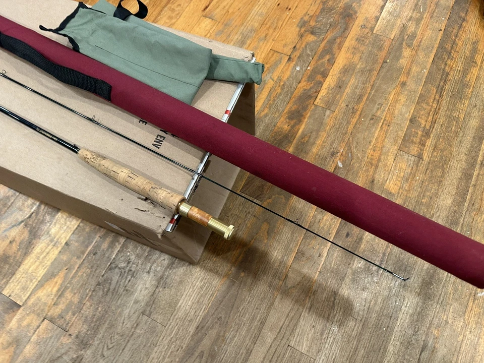 Orvis Trident TL 8 1/2′ 2 piezas con 2 7/8 oz 5 WT FLEX TIP caña de mosca con bolsa/TUBO Foto 2 de 4