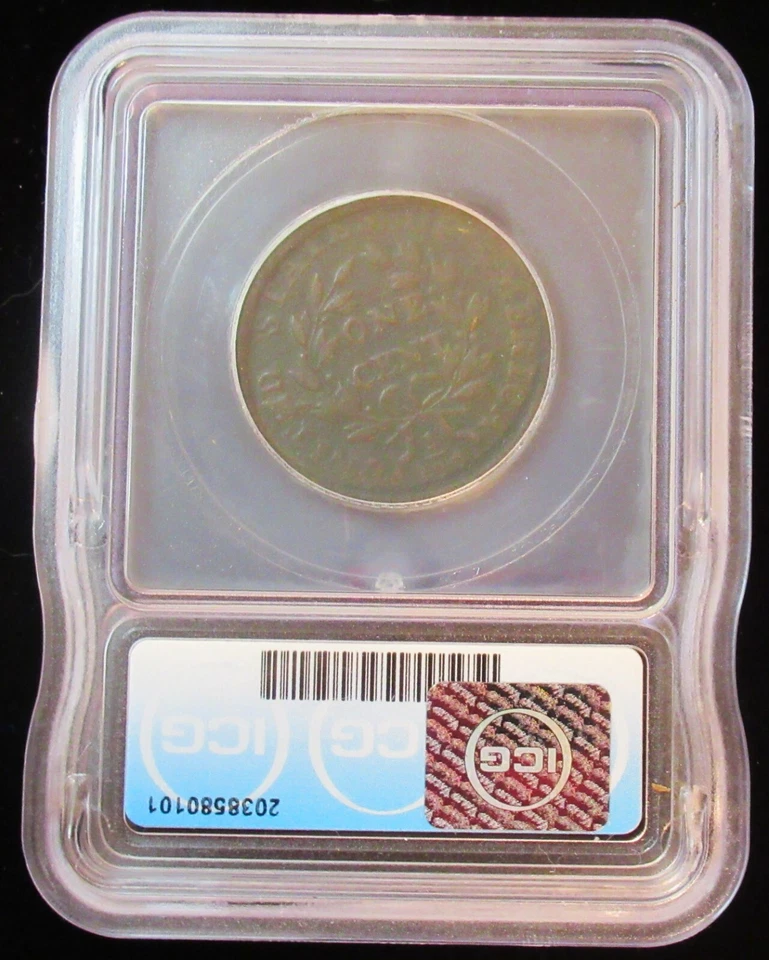 1798 Classic Head Large Cent 1 cent. ICG VG10 - Image 4 of 4