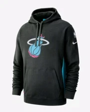 Nike Miami Heat Vice City Edition Hoodie Sweater Size Medium AJ2861 011 New NBA
