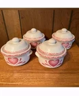 Vintage Antique Covered Soup Crocks/Set of 3 (One Of Them Broke) 🙃