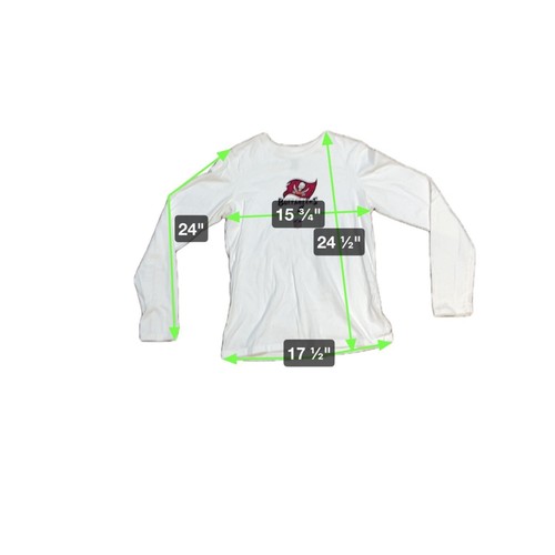 Reebok Women's Tampa Bay Buccaneers Long-Sleeve Shirt Size S - 100% Cotton NFL - Picture 5 of 5