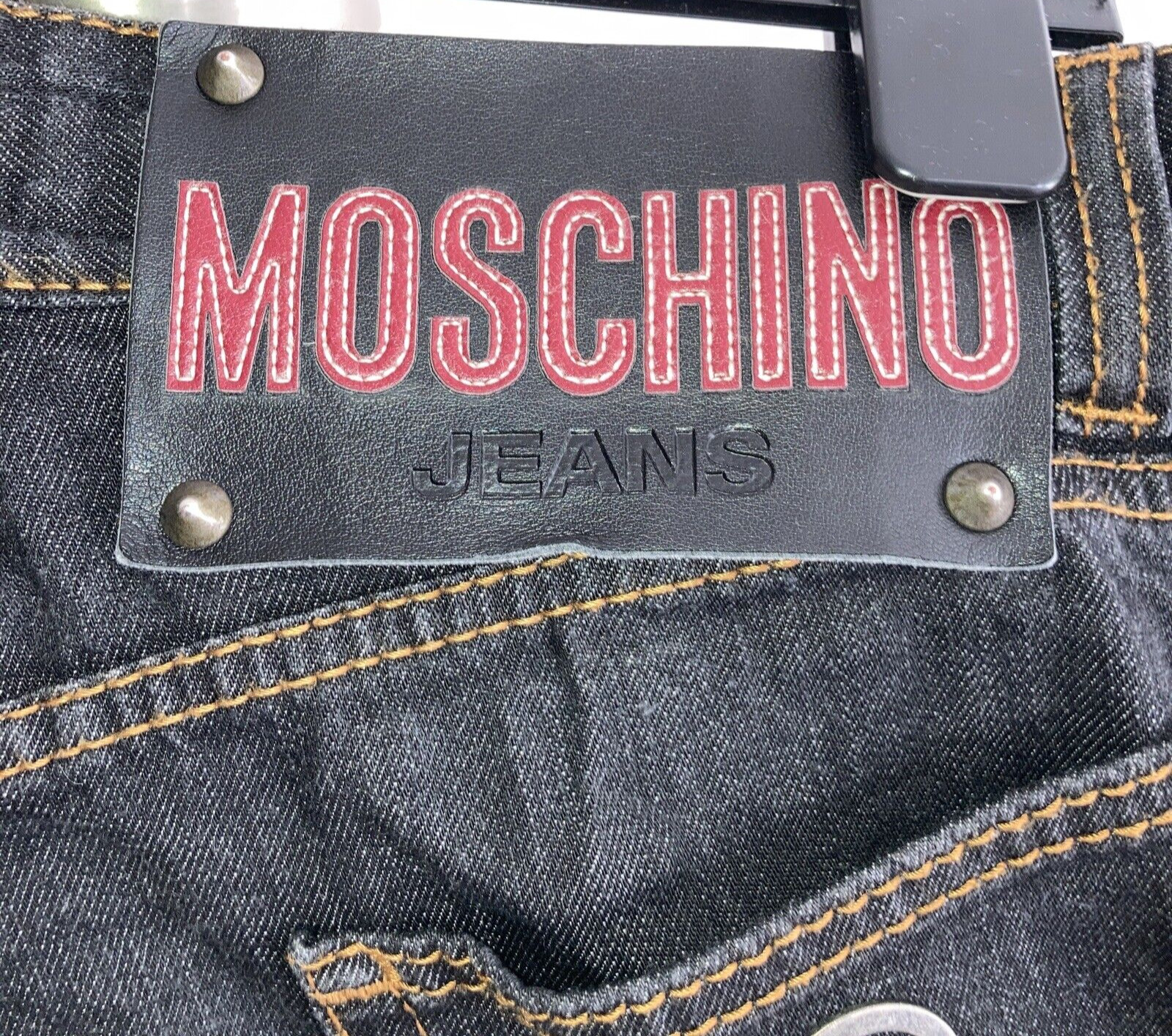 MOSCHINO VINTAGE DARK BLUE VINTAGE JEANS - SIZE 30 3