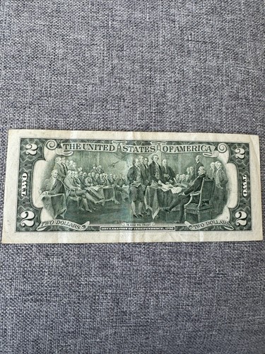 Fancy $2 Series 2009 Star Note Low Sheet Rare Printed Circulated VF Cond. - Picture 4 of 4