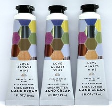 Bath Body Works Love Always Wins Shea Butter Hand Cream 1 fl oz New Set of 3