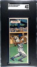 1955 Topps Double Headers #69 70 TED WILLIAMS Boston Red Sox HOF SGC 4