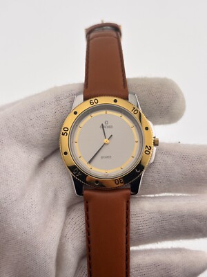 Original Concord Quartz Watch – Gold Case, Brown Band