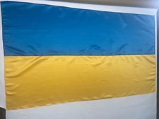 Ukraine Flag for decoration 30”x18” (2.5’ 1.5’ )Durable Satin Fabric USA Made