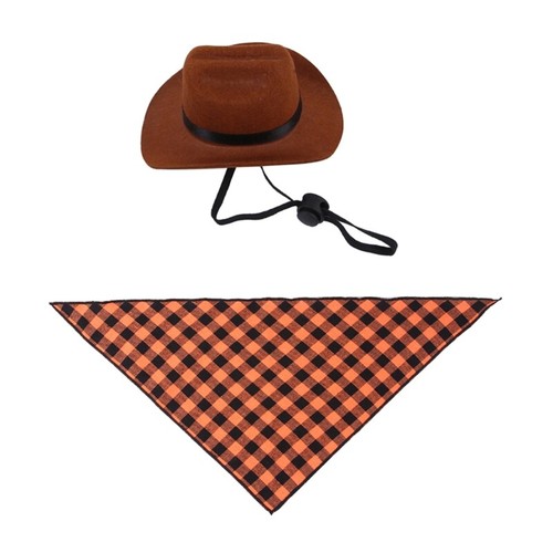 Birthday Pet Cowboy Hat and Handkerchief Combo for Dogs and Cats Accessories - Picture 10 of 23