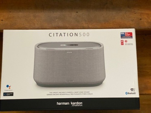 NEW HARMAN KARDON CITATION 500 WIRELESS SMART SPEAKER W/GOOGLE ASSISTANT - GRAY - Picture 3 of 9
