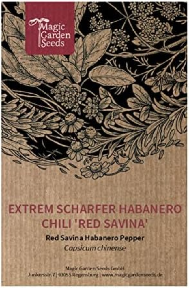 Peperoncino Habanero 'Red Savina' (Capsicum chinense) - circa 10 semi