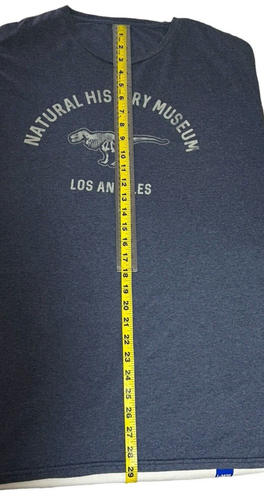 Camiseta de manga corta azul dinosaurio XXL vintage museo de historia natural para hombre - Imagen 4 de 7