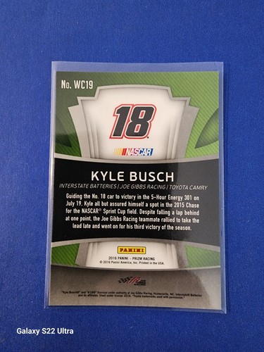 2016 Panini Prizm Racing Card Inserts You Pick - Picture 61 of 87