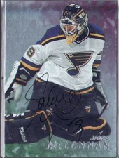 1998-99 IN THE GAME BE A PLAYER JAMIE MCLENNAN ITG AUTO BAP SIGNATURE #273 BLUES