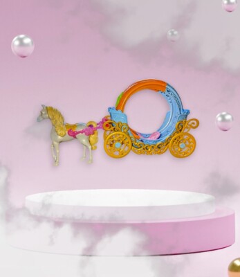Disney PRINCESS CINDERELLA'S Magical Transforming CARRIAGE 2015 Hasbro Horse Toy