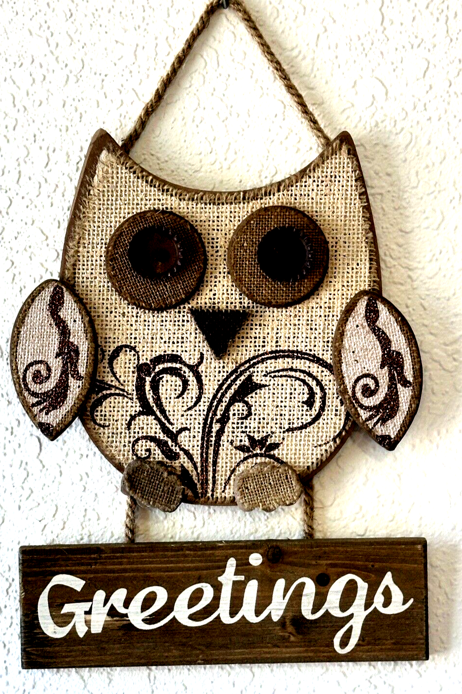 Wooden Whimsical Owl  
